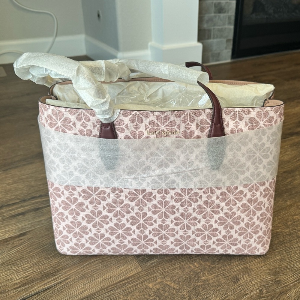 NWT Kate Spade Large Mauve Tote w/Dustbag